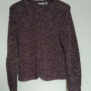 Croft & Barrel Variegated button down sweater Size Med